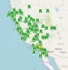Real-time earthquakes California