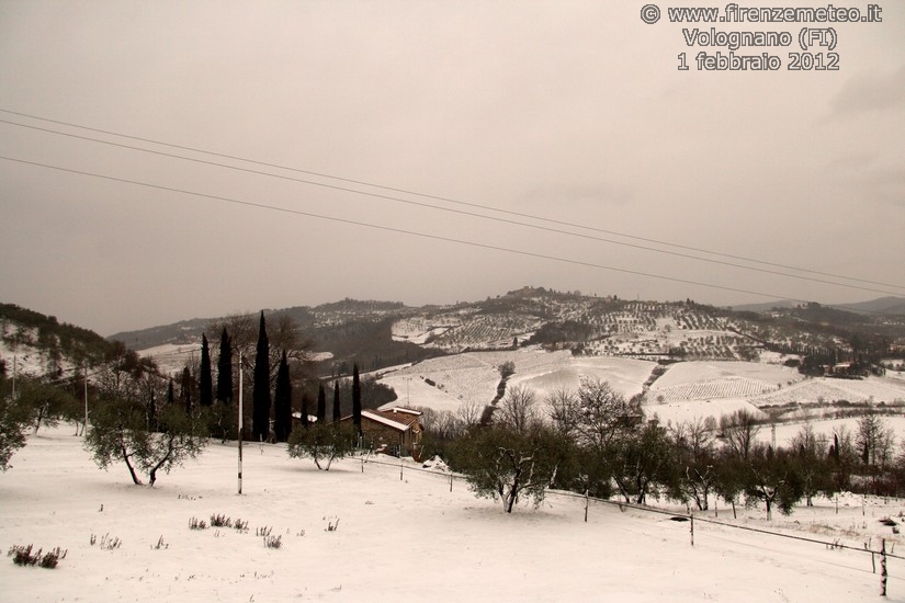 nevicata a Volognano del 1 febbraio 2012