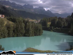 webcam  Lago di Soraga (1200 m), Moena (TN), webcam provincia di Trento