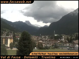 webcam  Pozza di Fassa (TN, 1325 m), webcam provincia di Trento